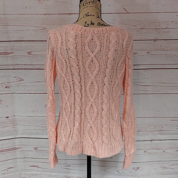 H&M light peach knit sweater size medium - Picture 5 of 9